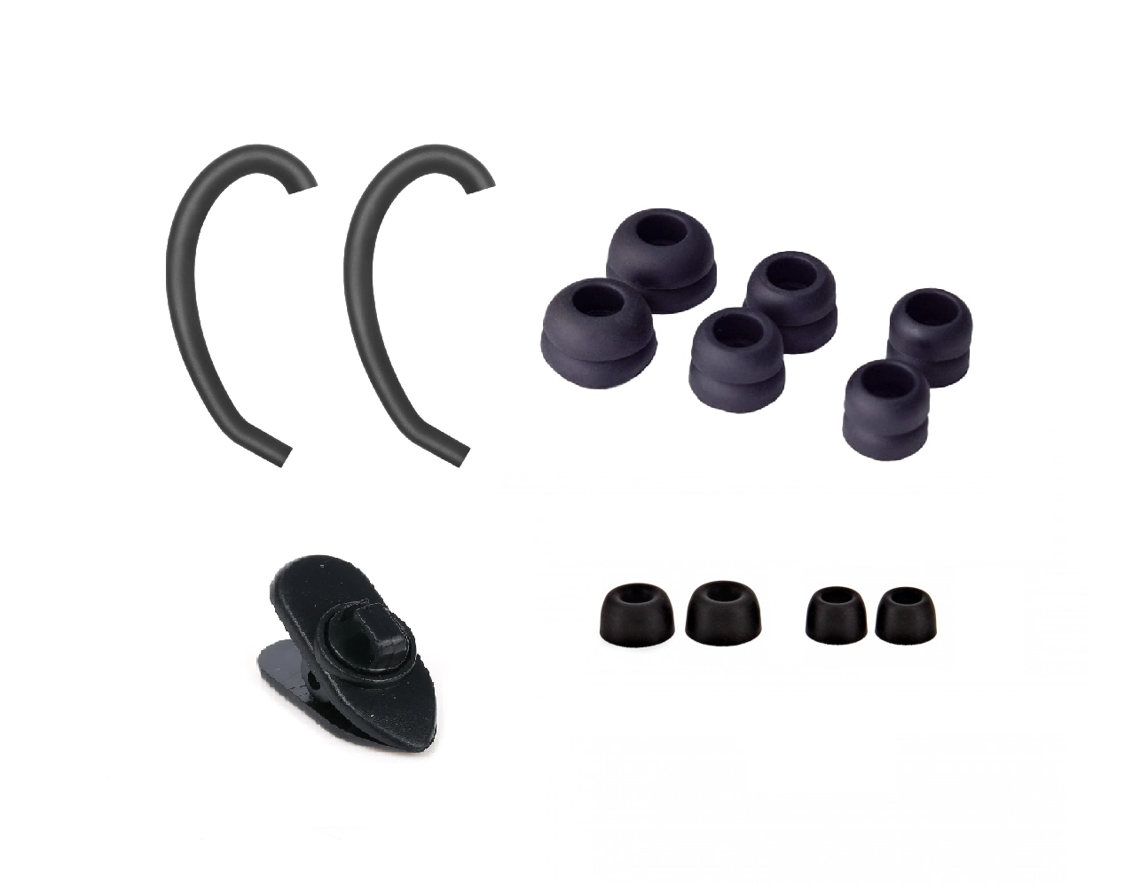 In-ear oordopjes en IEM accessoireset - Oorhaken, clip, eartips In-ear oordopjes en IEM accessoireset - Oorhaken, clip, eartips