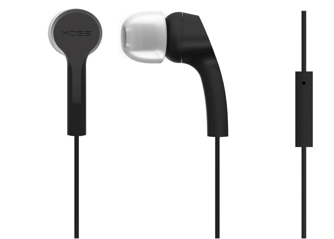 Koss KEB9i - Auriculares internos con micrófono en línea y control remoto - Negro  Koss KEB9i - Auriculares internos con micrófono en línea y control remoto - Negro