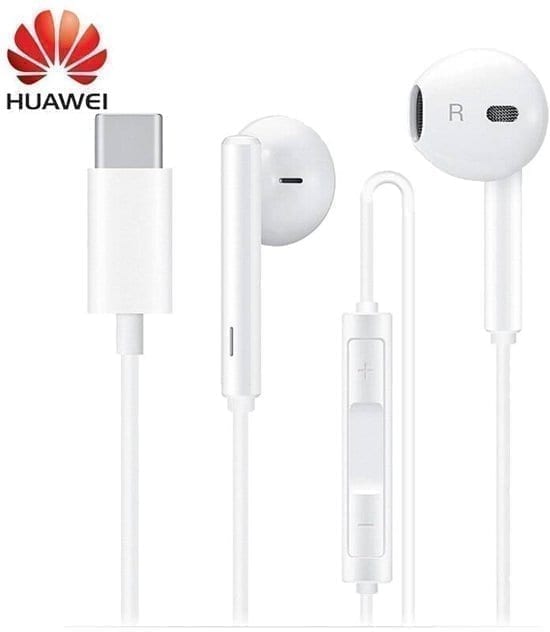 Huawei CM33 USB Type-C Stereo Headset - Wit (LET OP: géén 3,5mm Jack)