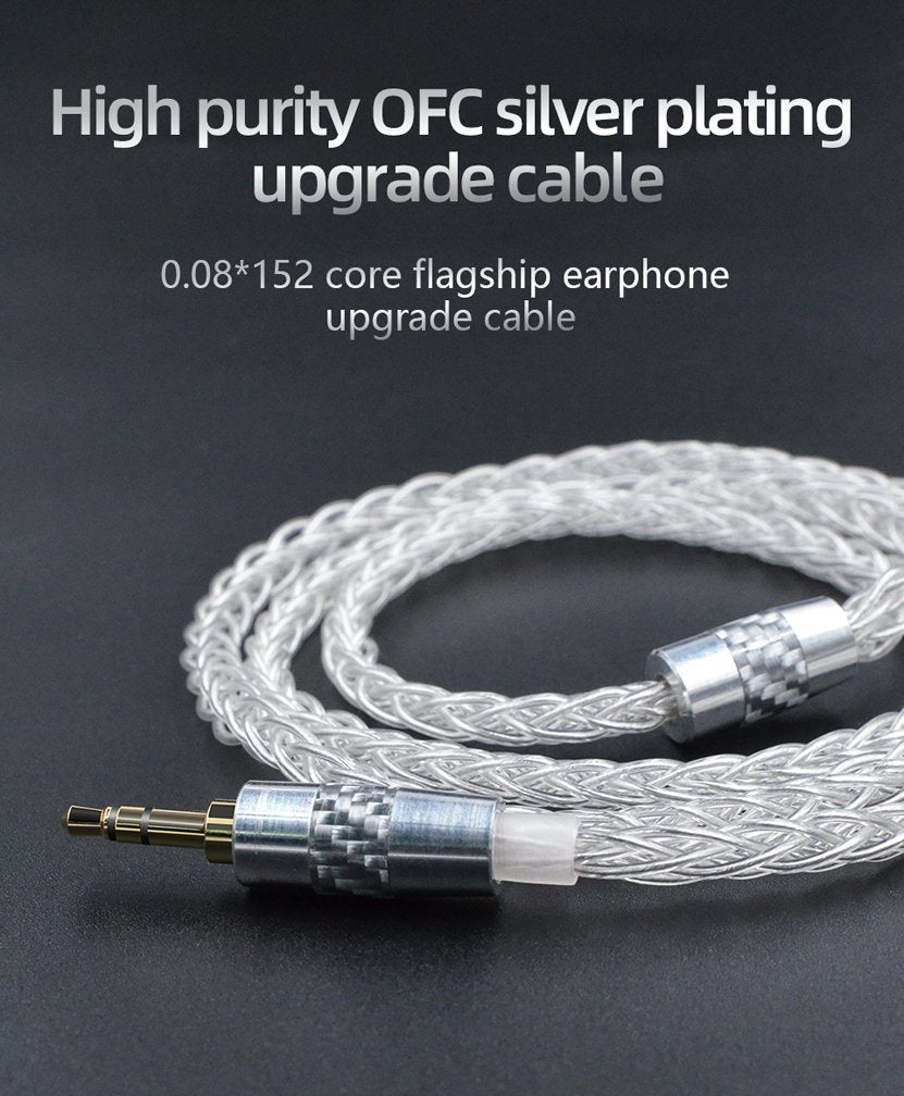 KZ - 90-3 High resolution cable OFC Free - Silver