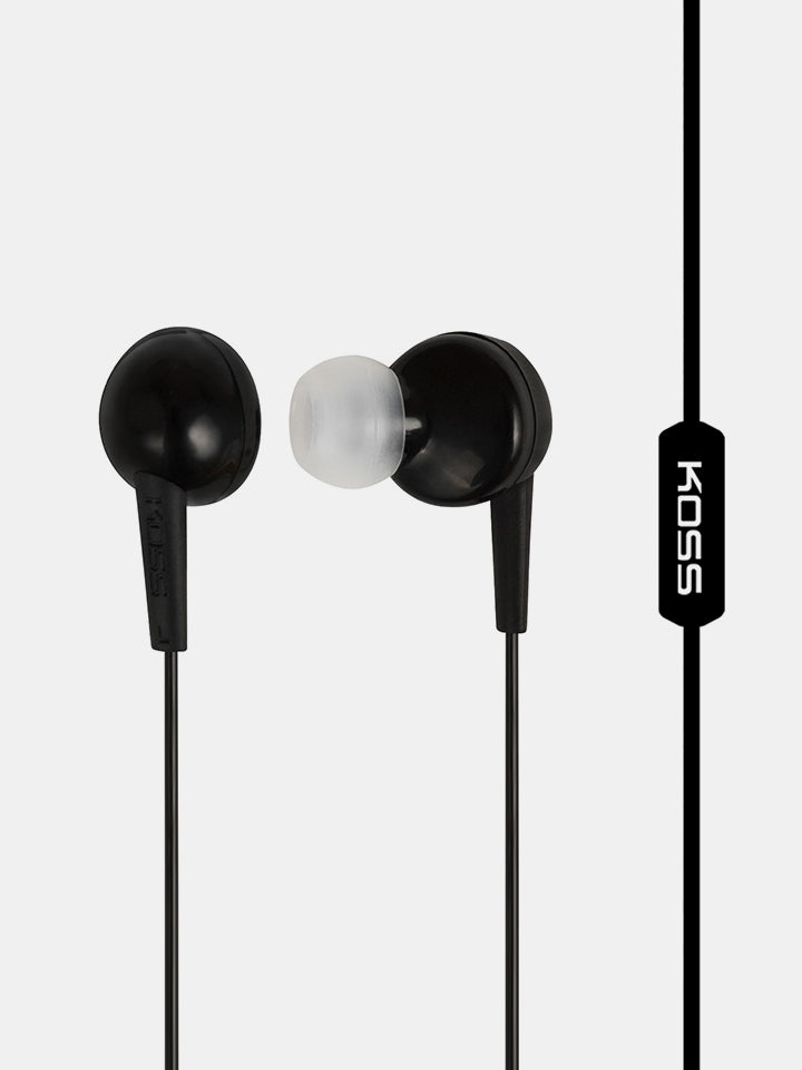 Koss KEB6i - Auriculares in-ear con micrófono en línea y mando a distancia - Negro 