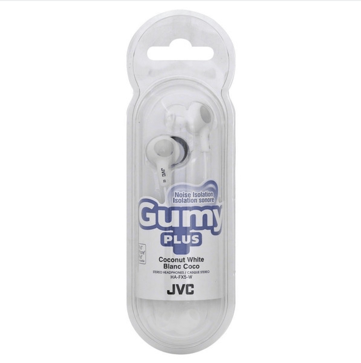 JVC Gummy HA-FX5-W - In-ear Oordopjes