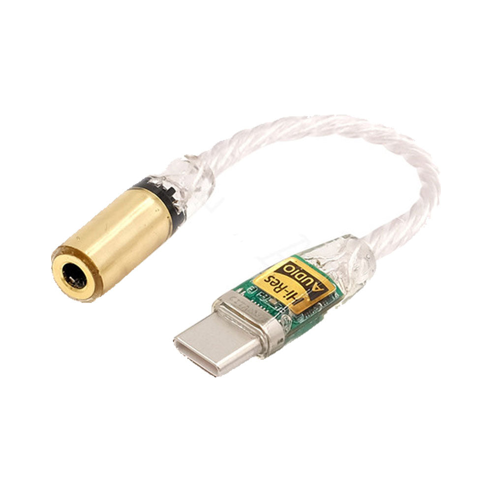Fixim DAC Ultra - Adaptador convertidor de audio de USB C a conector de 3,5 mm Hi-Fi con chip ES9280C Pro